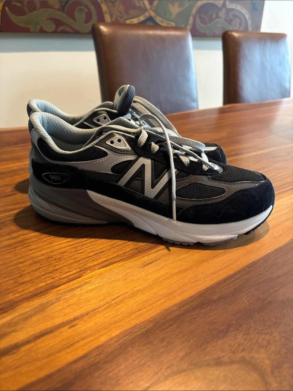 New Balance Kids Black and Gray Sneakers